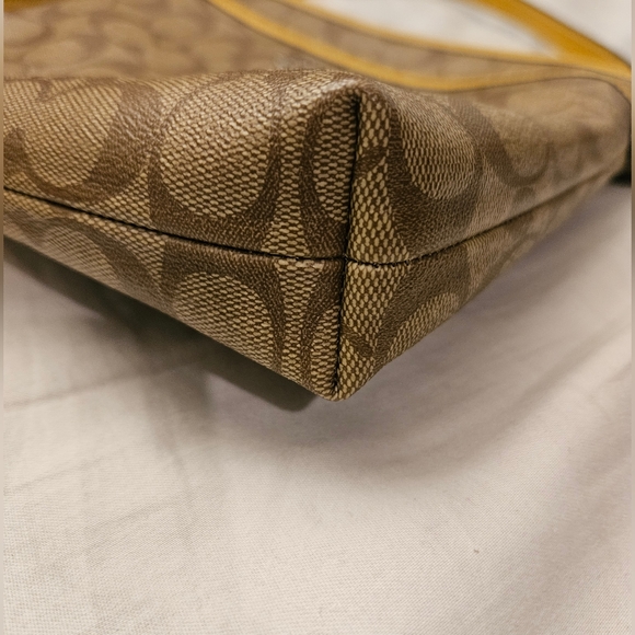 Coach File Signature F29210 Crossbody Bag Khaki Flax - Picture 2 of 8